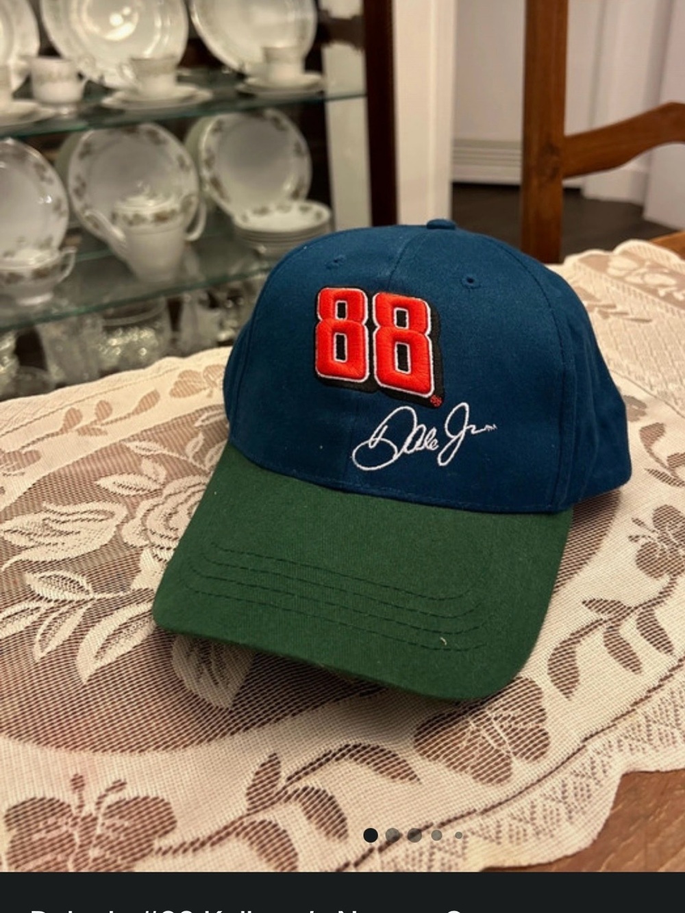 Dale Earnhardt Jr. 88 Two-Tone Baseball Cap - Navy & Green